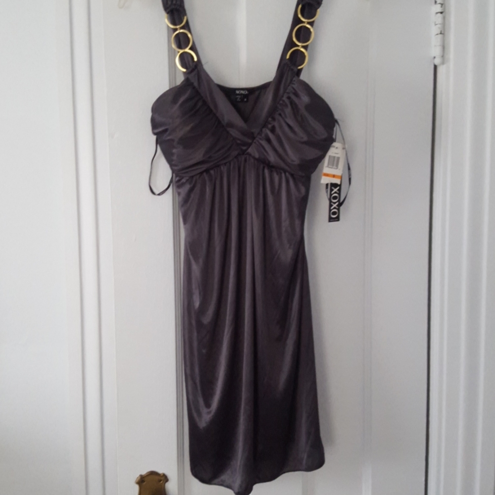 XOXO silver bubble dress
